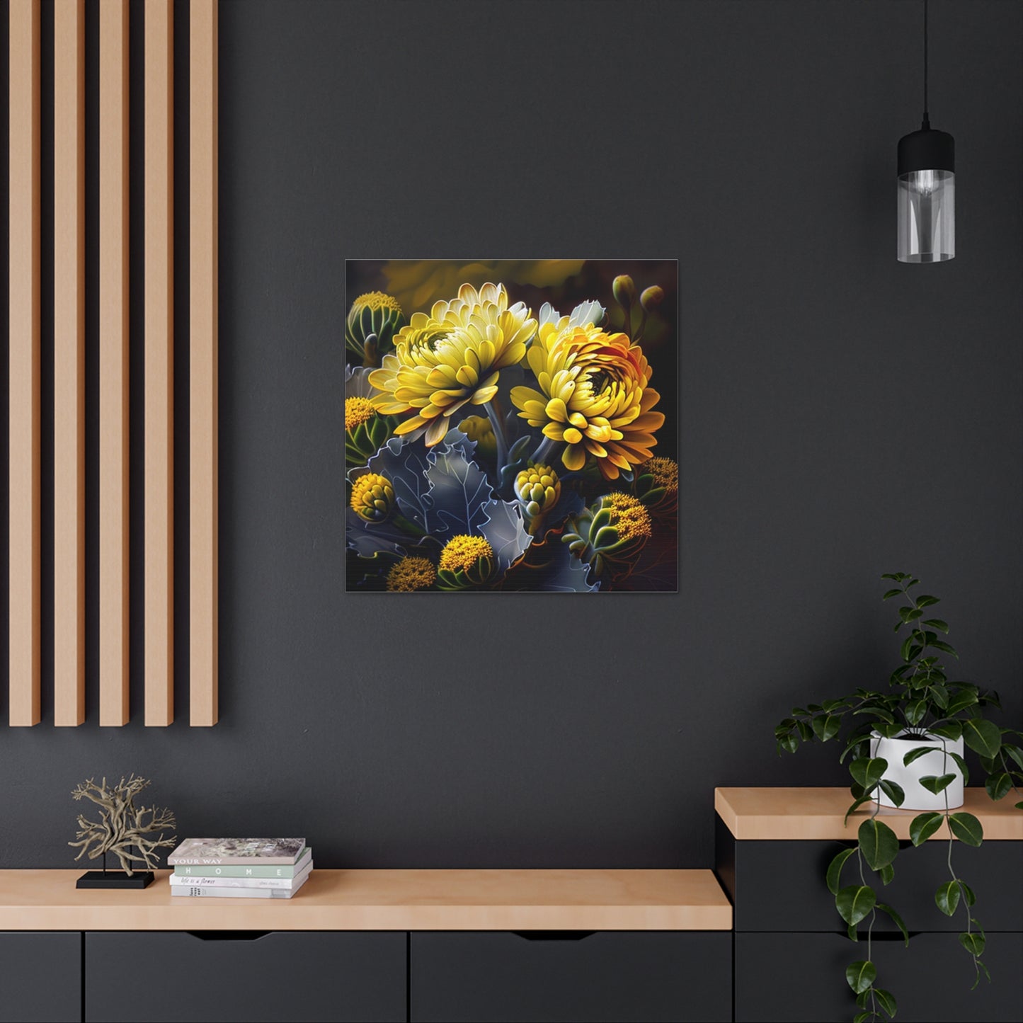 Canvas Gallery Wraps Yellow Hermosas Flores Amarillas 1