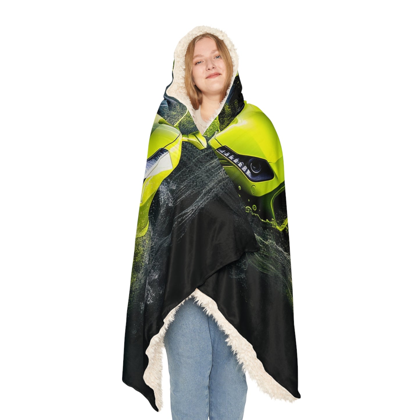 Snuggle Hooded Blanket Farrari Water 4