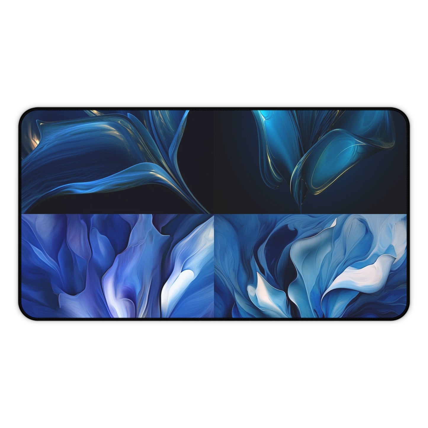 Desk Mat Abstract Blue Tulip 5