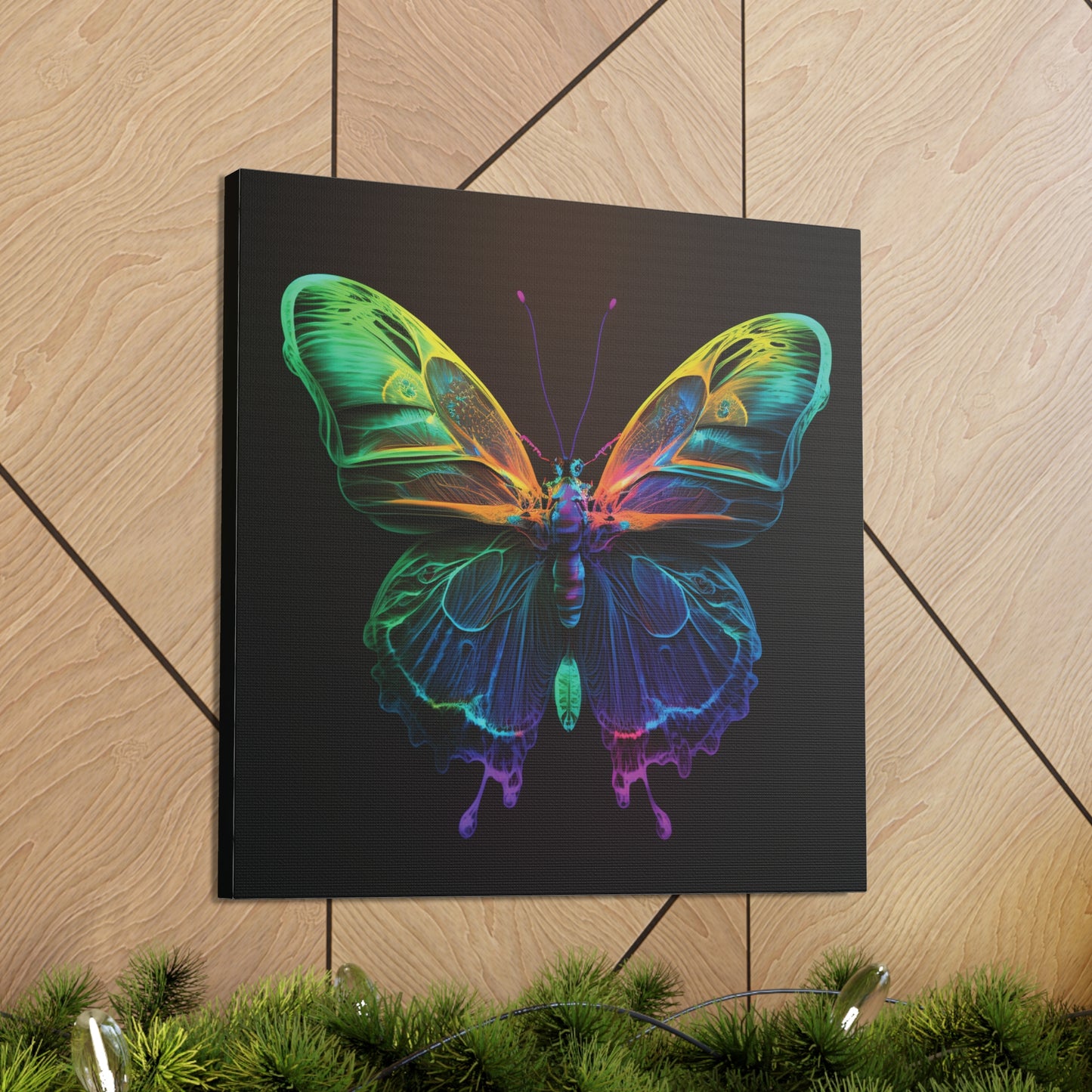 Canvas Gallery Wraps Raw Hyper Color Butterfly 3