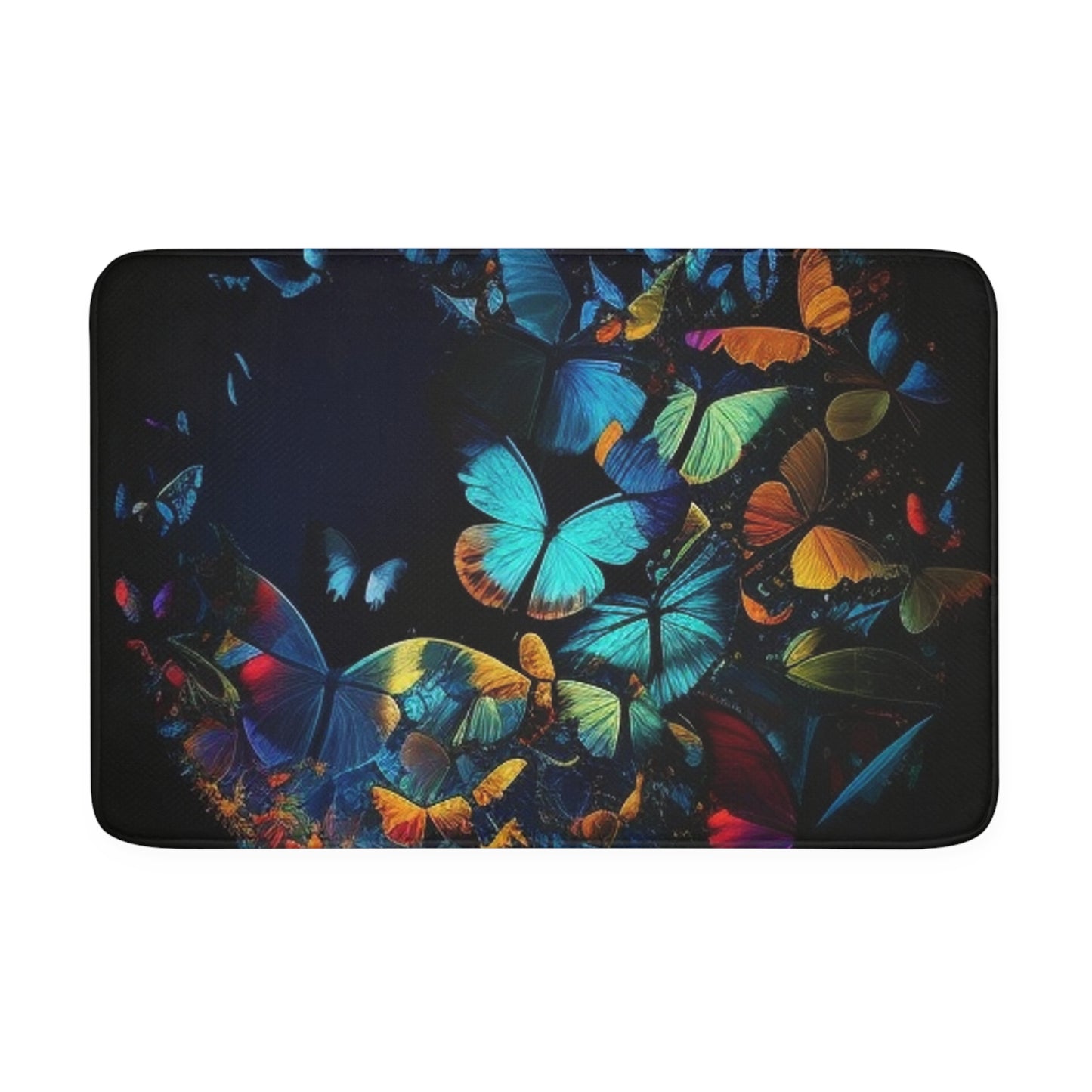 Memory Foam Bath Mat Moon Butterfly 1