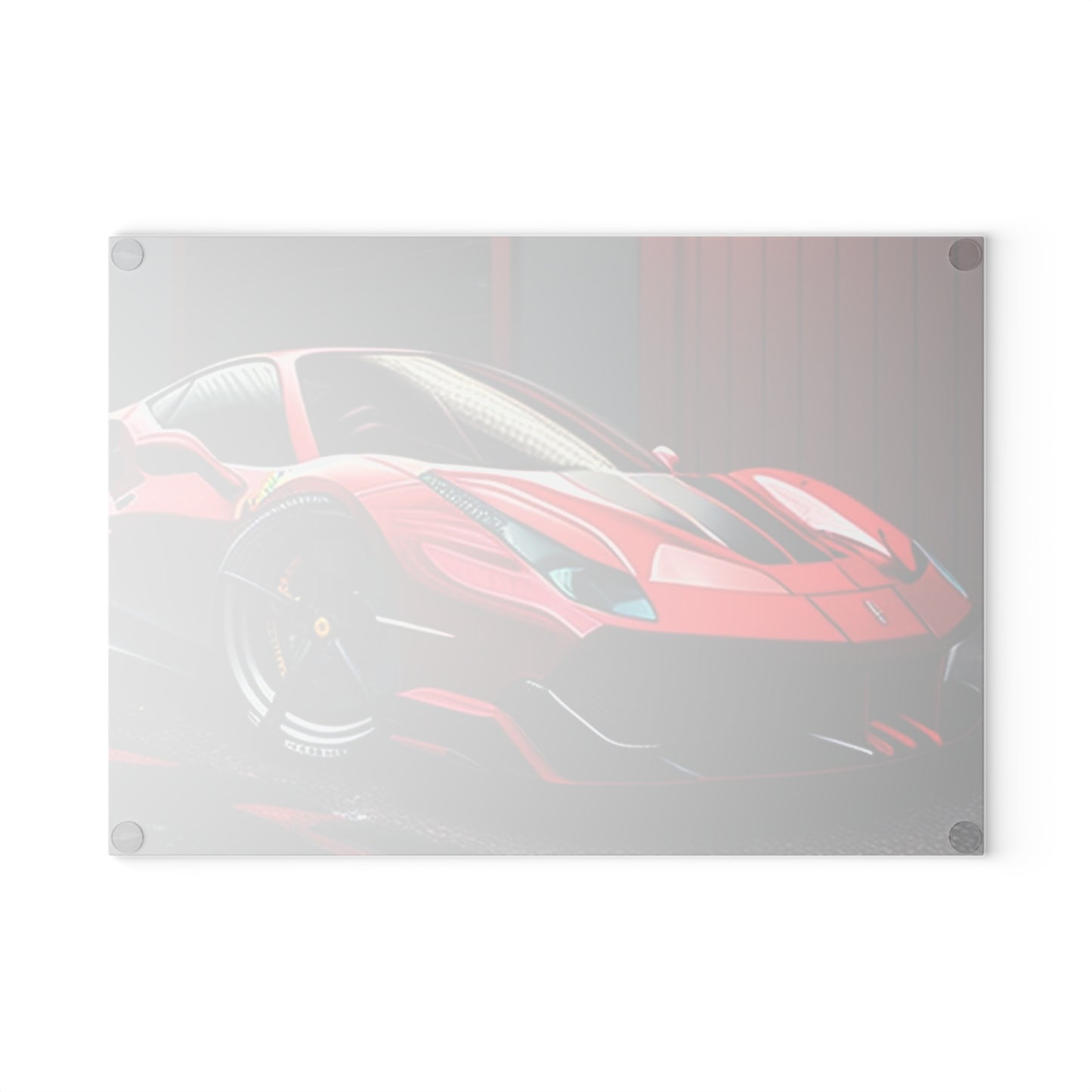 Glass Cutting Board Ferrari Hyper 1