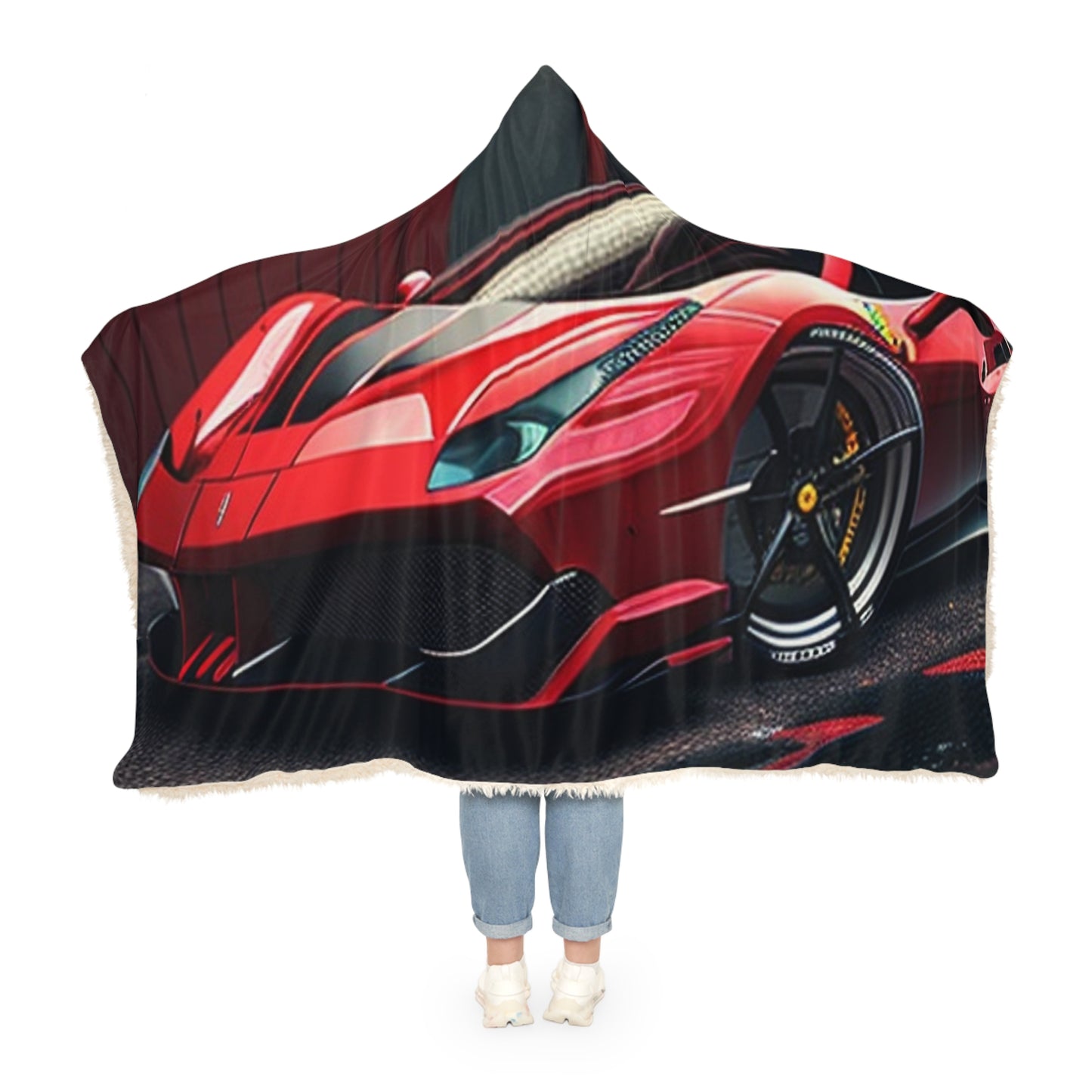 Snuggle Hooded Blanket Ferrari Hyper 1