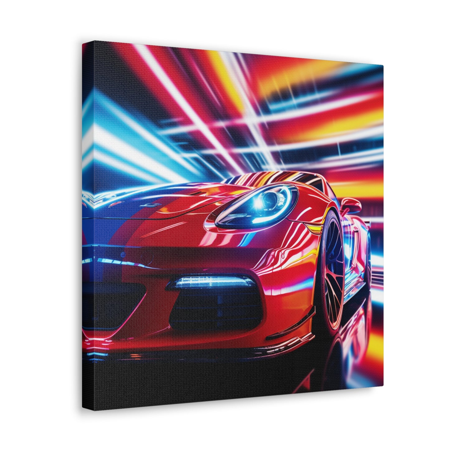 Canvas Gallery Wraps Macro Flag Ferrari 1