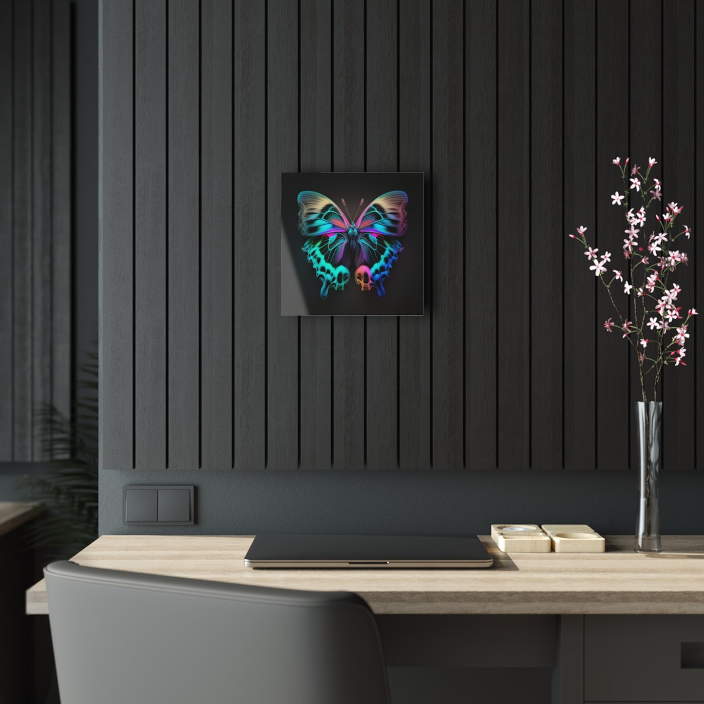 Acrylic Prints Neon Butterfly Fusion 2