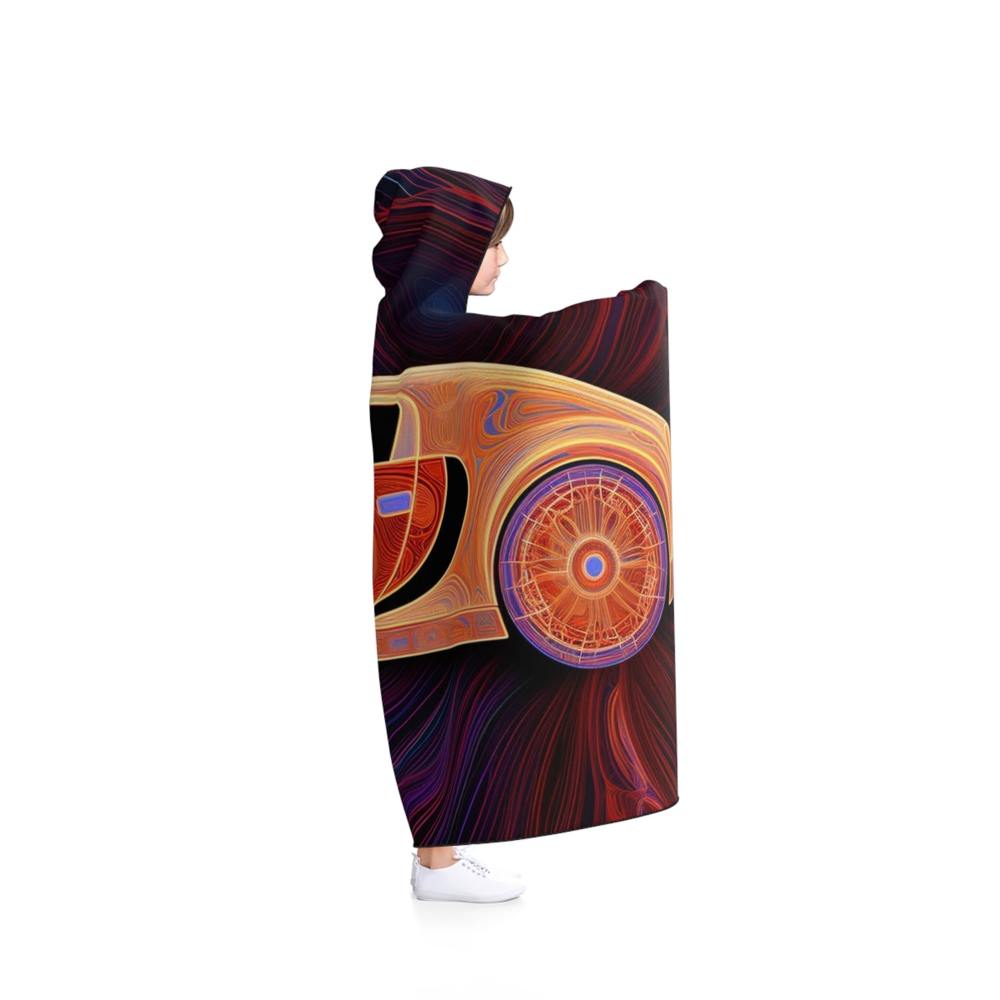 Hooded Blanket Bugatti Abstract Concept 2