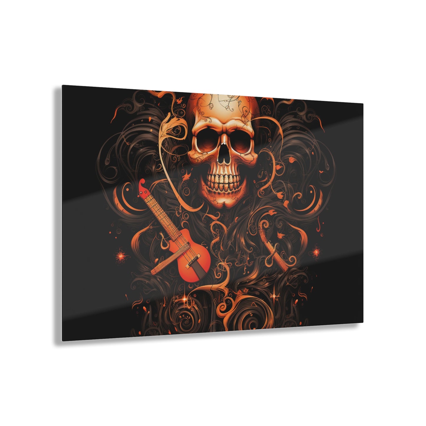 Acrylic Prints Skull Treble Clef 4