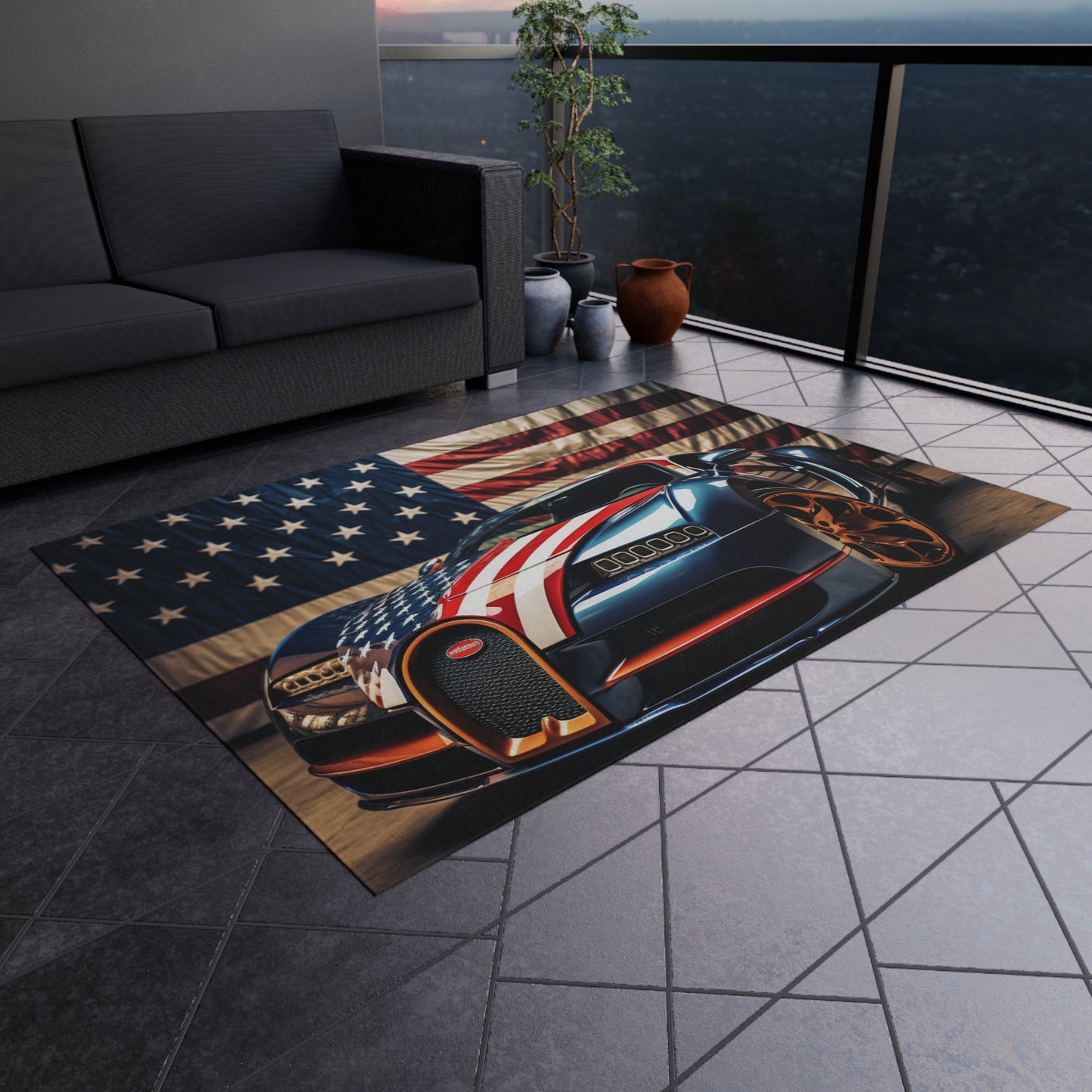 Outdoor Rug  Bugatti Flag American 4