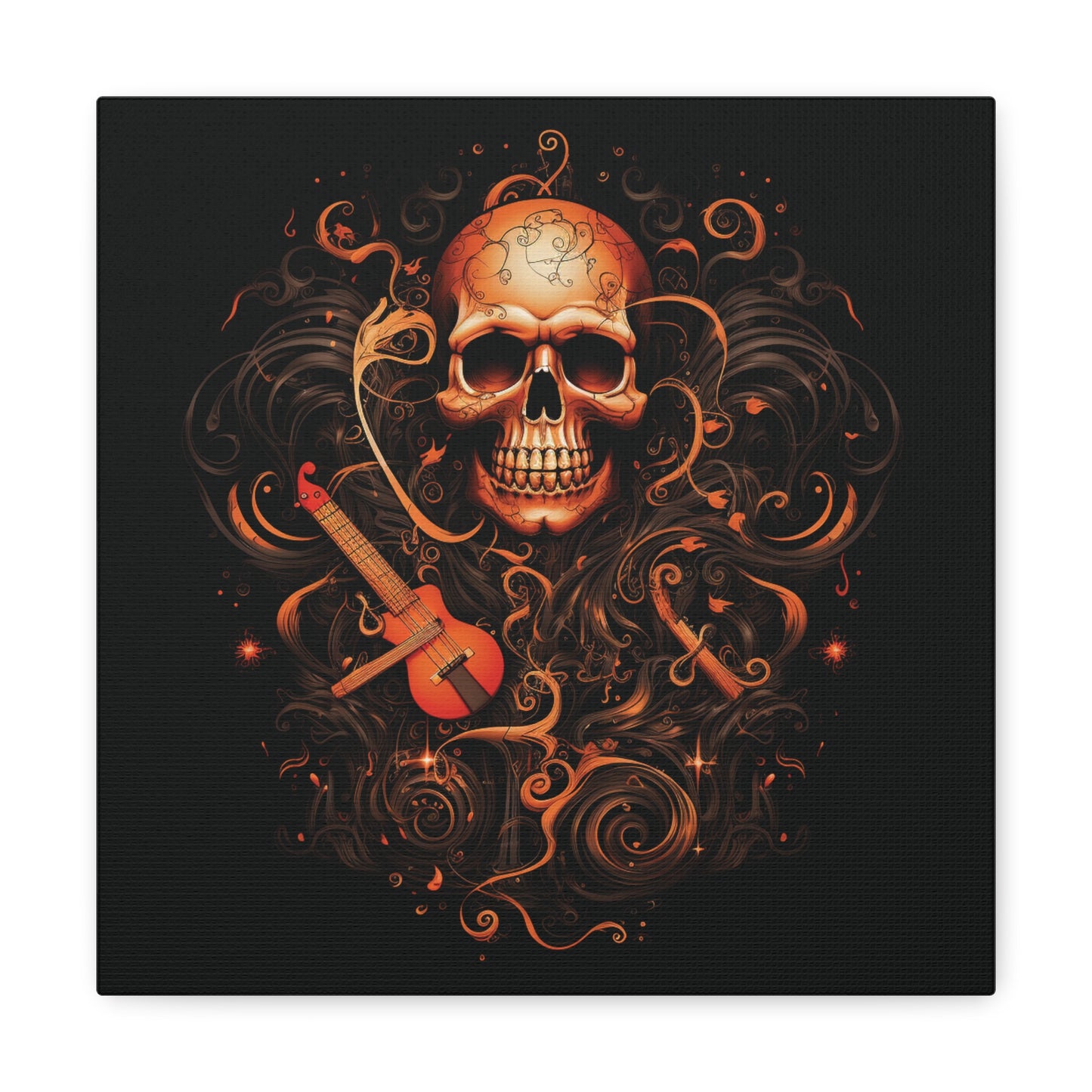 Canvas Gallery Wraps Skull Treble Clef 4