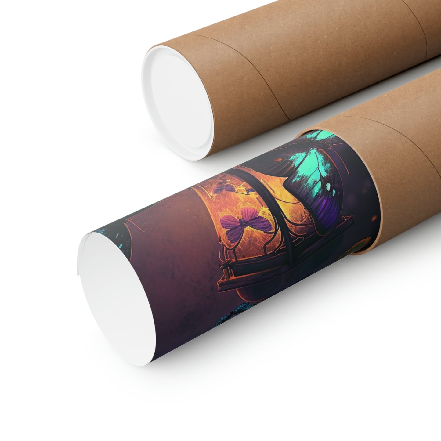 Premium Matte Vertical Posters Street Light Butterfly 4