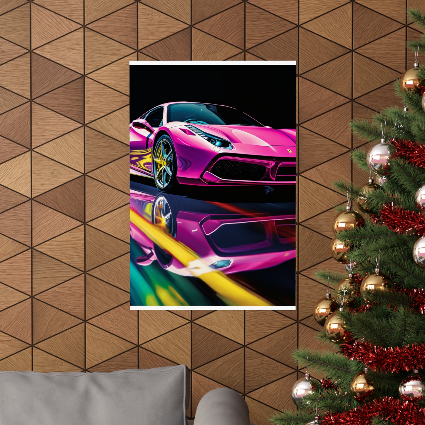 Premium Matte Vertical Posters Ferrari Flair Macro 4