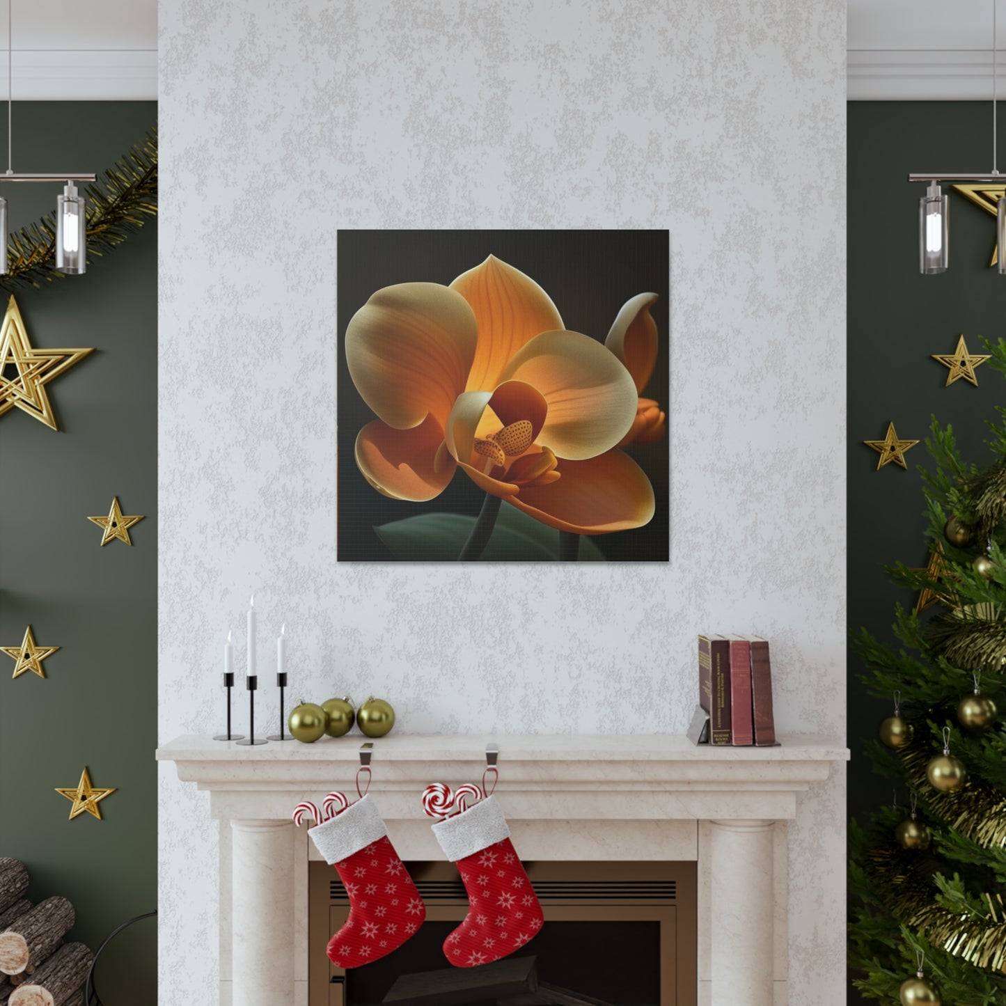 Canvas Gallery Wraps Orange Orchid 4