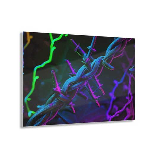 Acrylic Prints Macro Neon Barbs 4