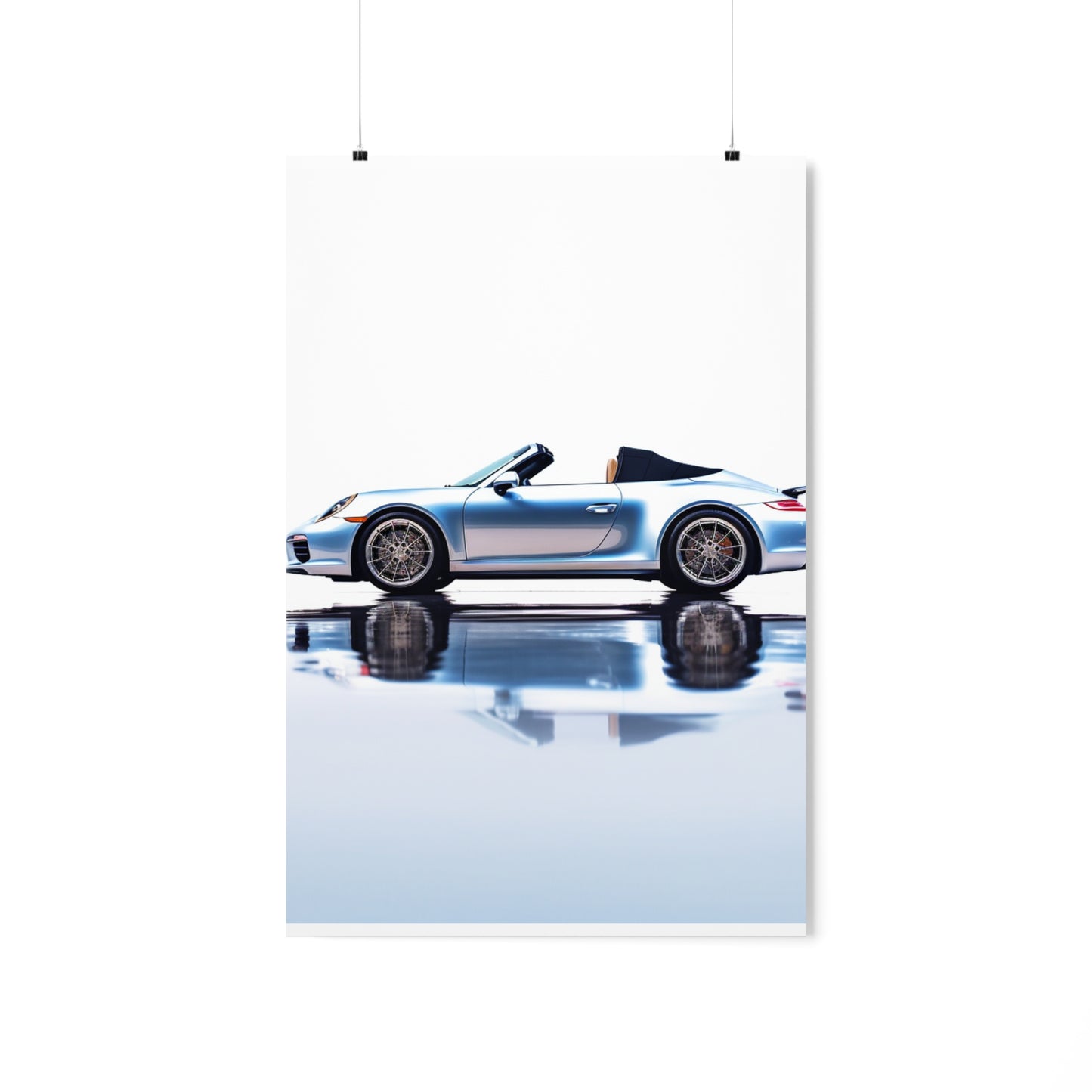 Premium Matte Vertical Posters 911 Speedster on water 1