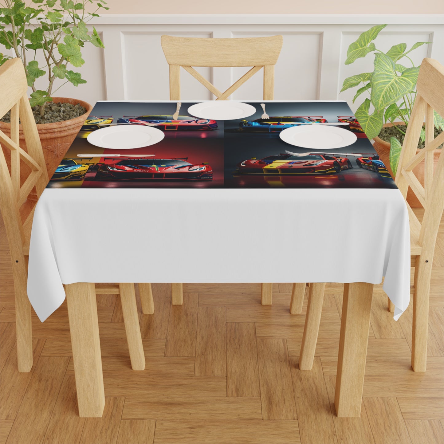 Tablecloth Ferrari Red Blue 5