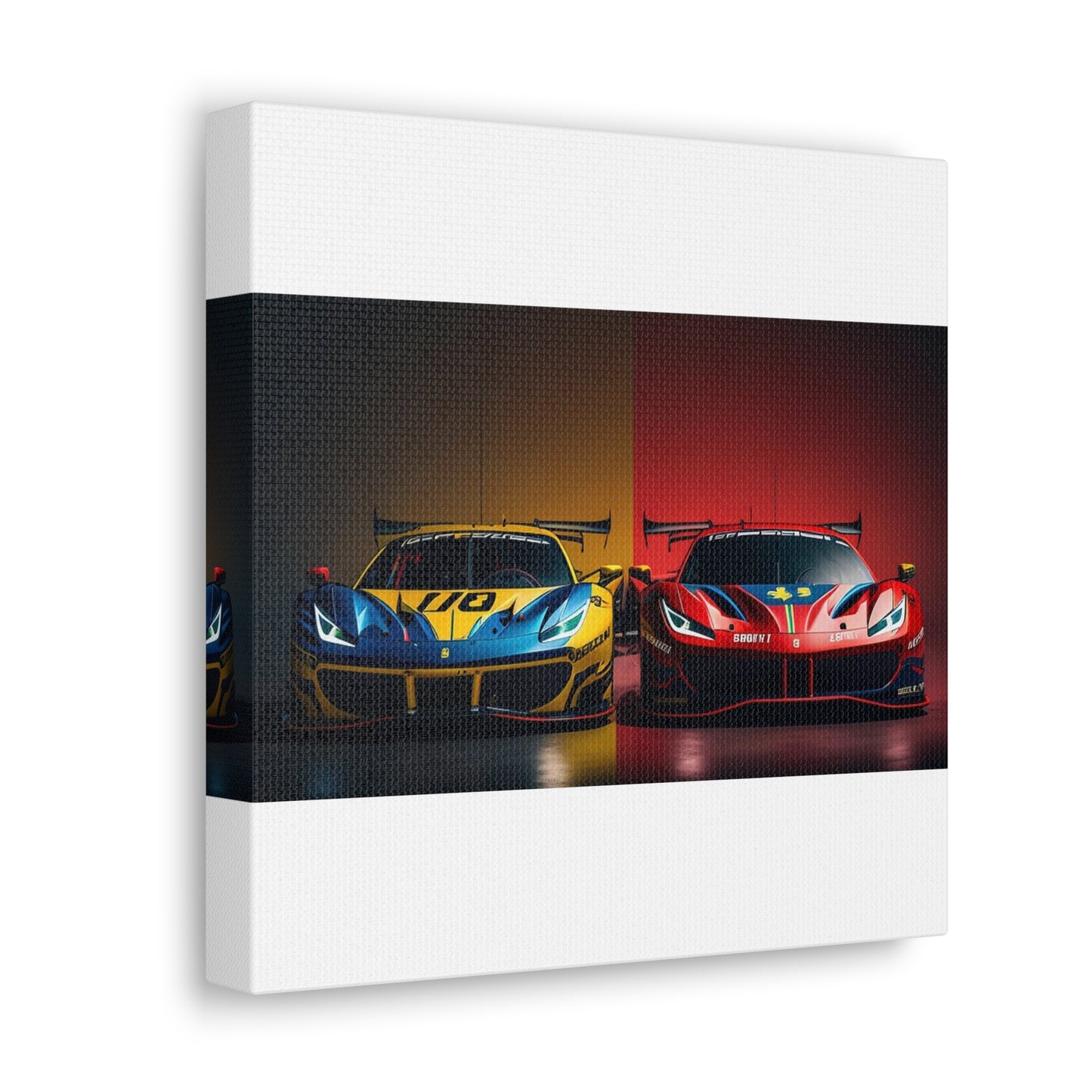 Canvas Gallery Wraps Ferrari Red Blue 3