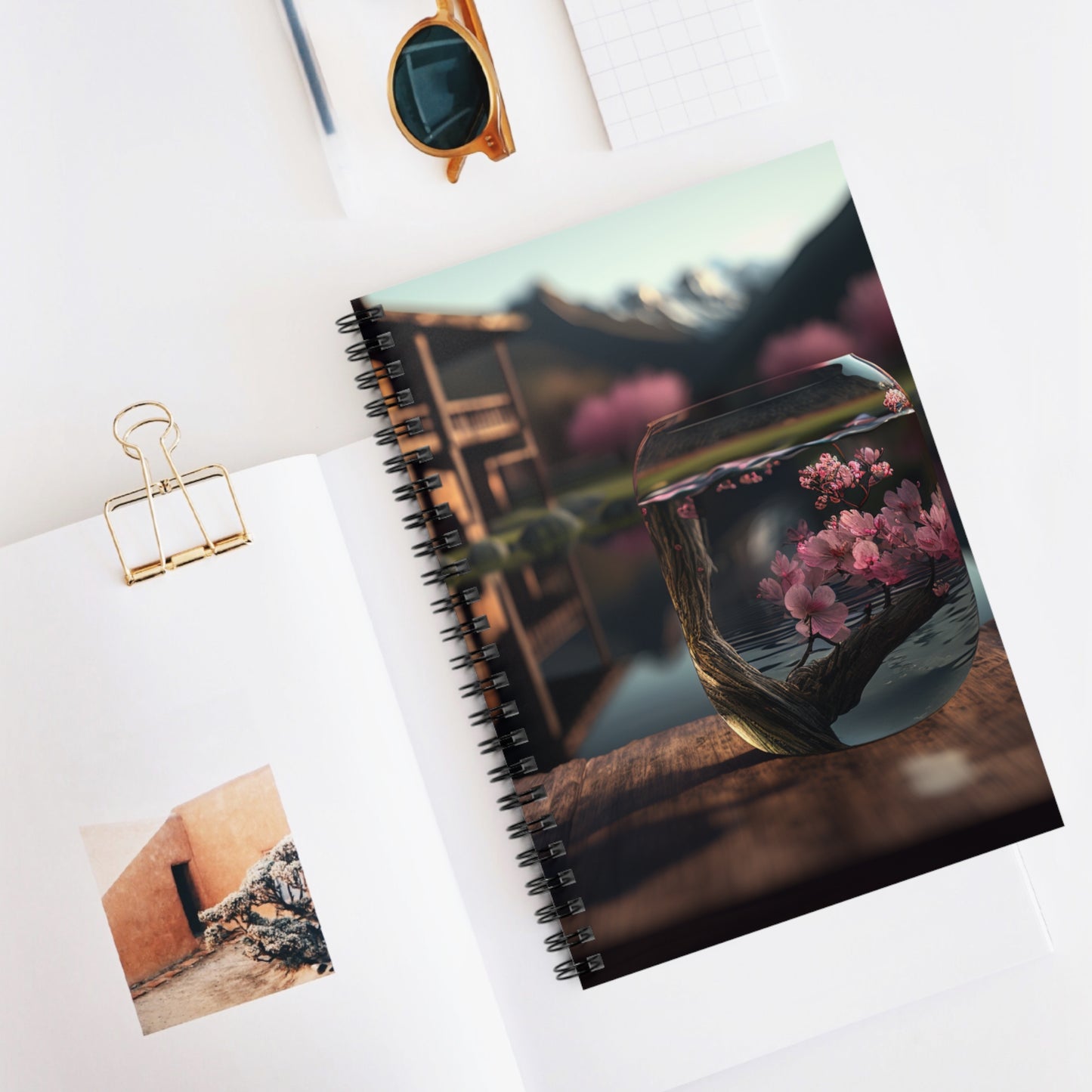 Spiral Notebook - Ruled Line Cherry Blossom 3