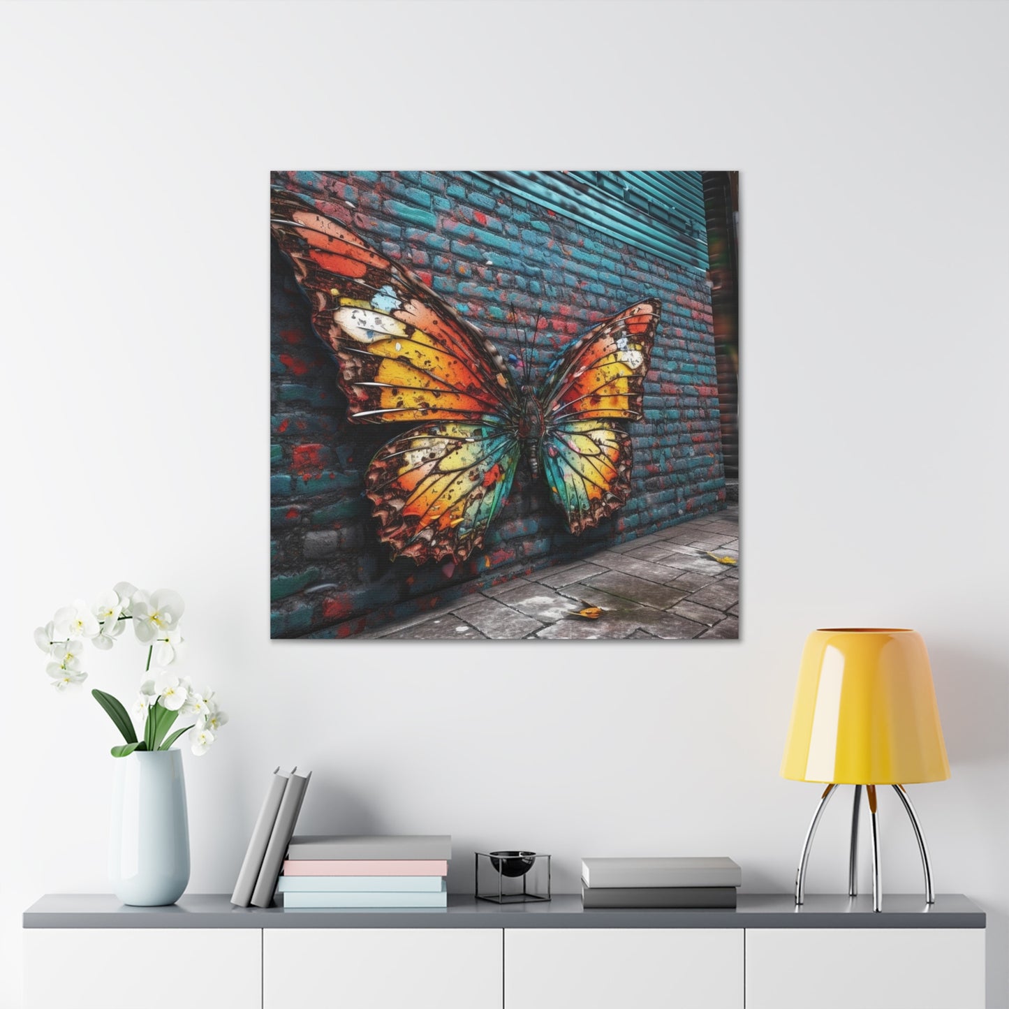 Canvas Gallery Wraps Liquid Street Butterfly 2