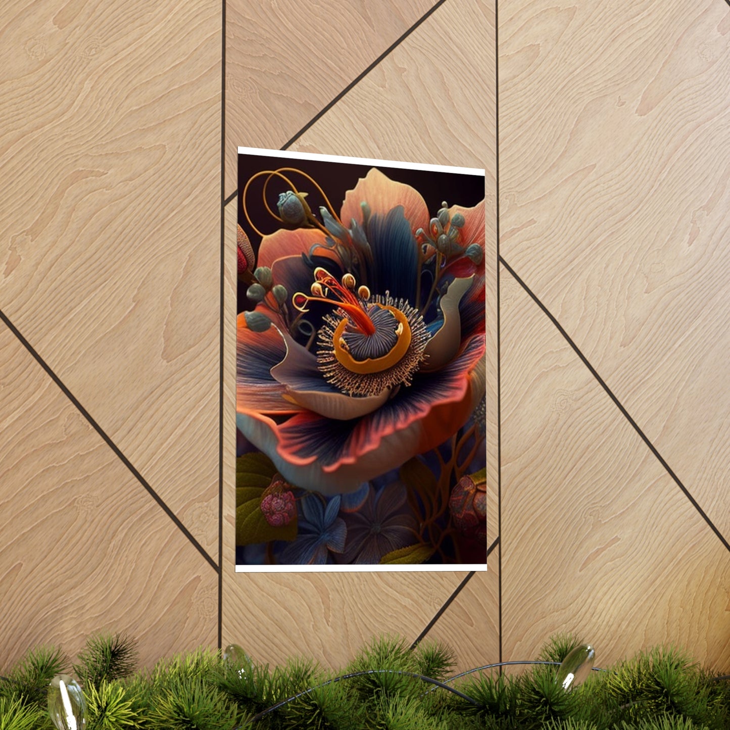 Premium Matte Vertical Posters Flower Arangment 3