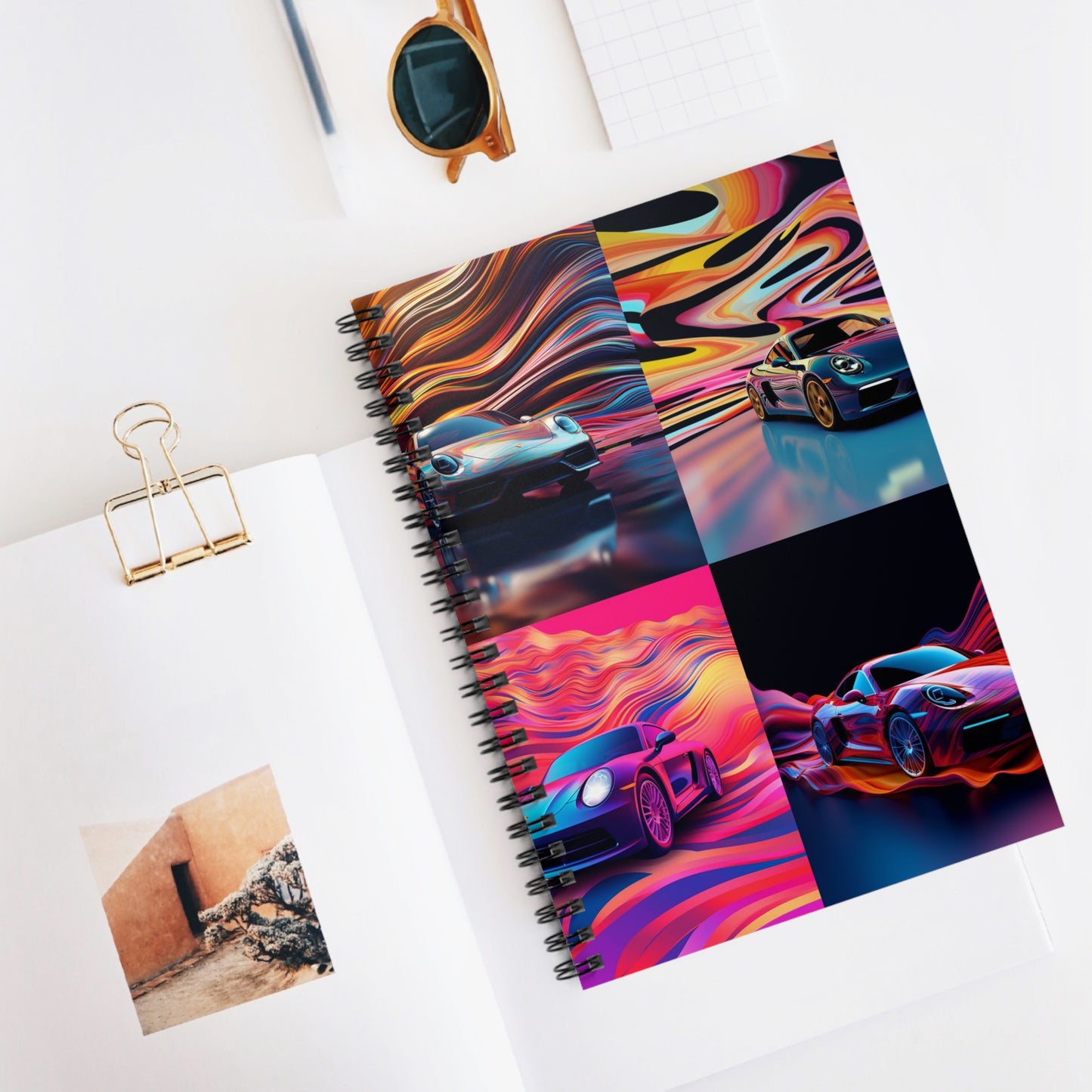 Spiral Notebook - Ruled Line Porsche Water Fusion 5