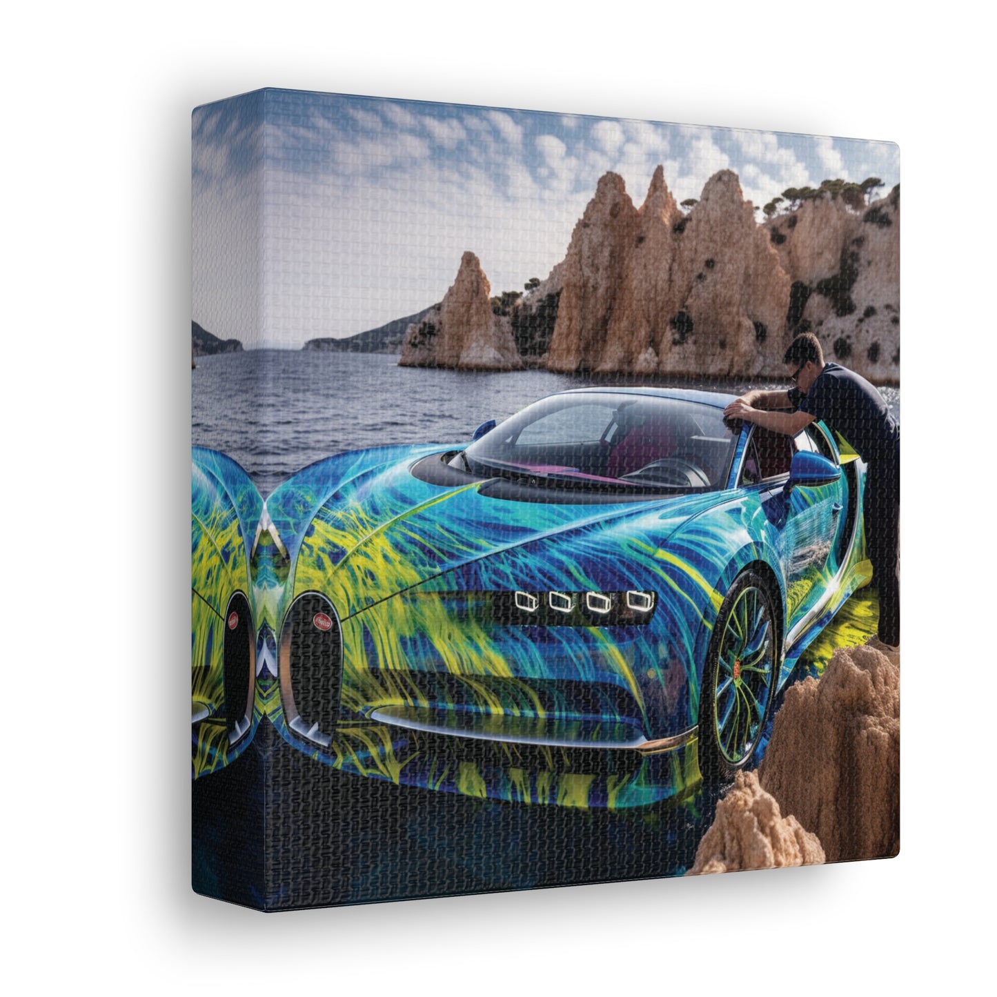 Canvas Gallery Wraps Bugatti Water 1