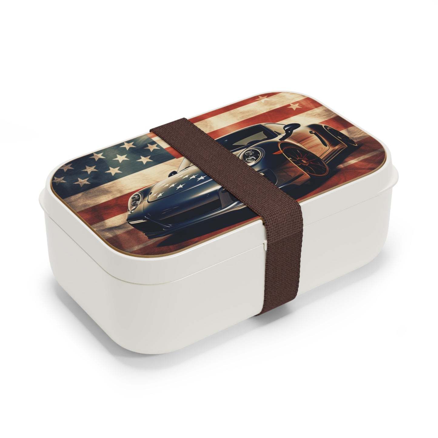 Bento Lunch Box Abstract American Flag Background Porsche 3