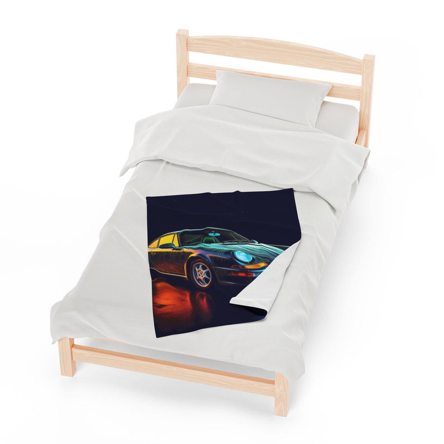 Velveteen Plush Blanket Porsche 933 3