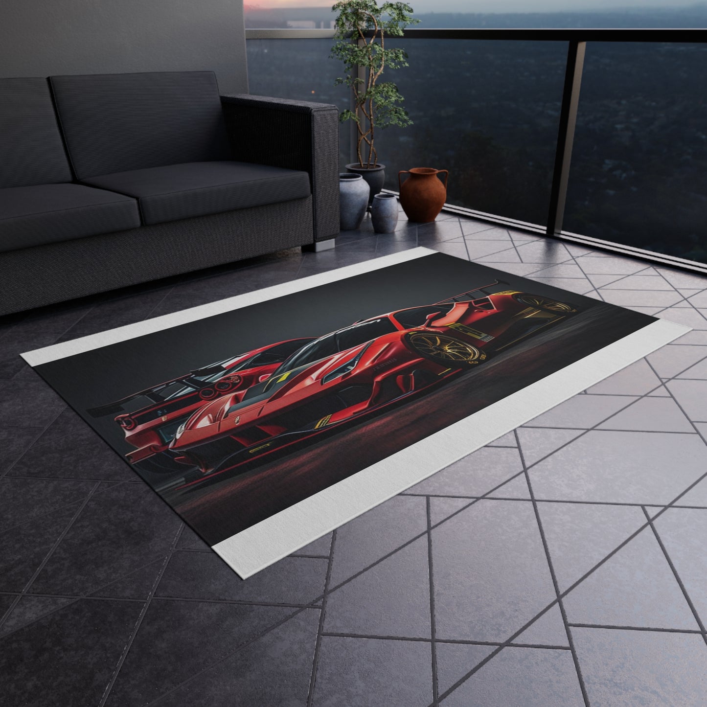 Outdoor Rug  Ferrari Red 3