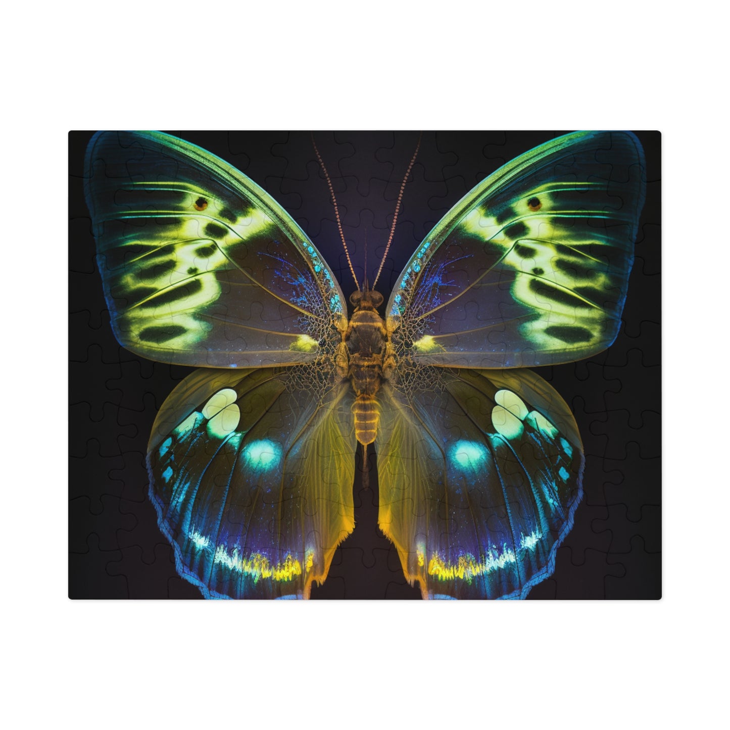 Jigsaw Puzzle (30, 110, 252, 500,1000-Piece) Neon Hue Butterfly 1