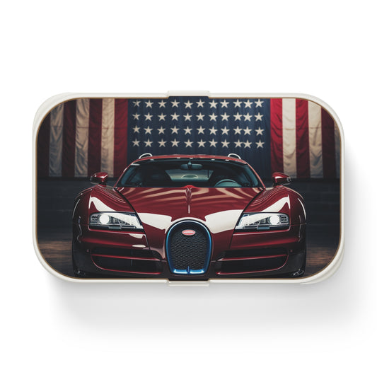 Bento Lunch Box American Flag Background Bugatti 1