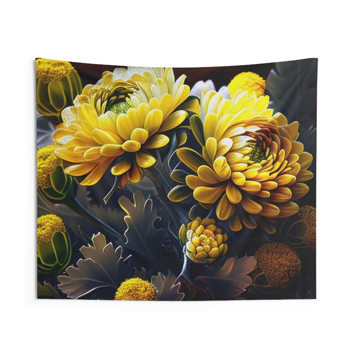 Indoor Wall Tapestries Yellow Hermosas Flores Amarillas 3