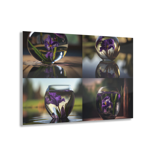 Acrylic Prints Purple Iris in a vase 5