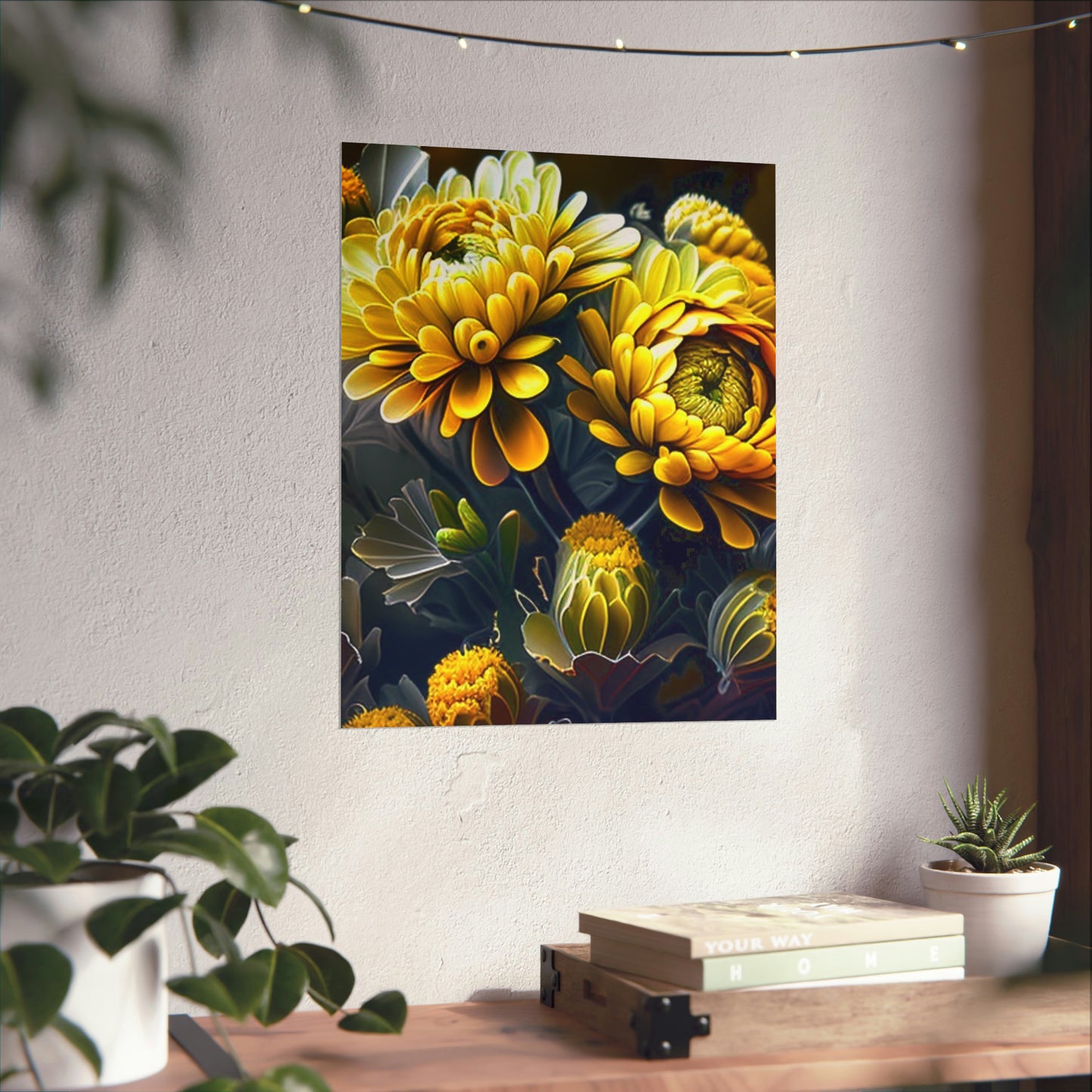 Premium Matte Vertical Posters Yellow Hermosas Flores Amarillas 4