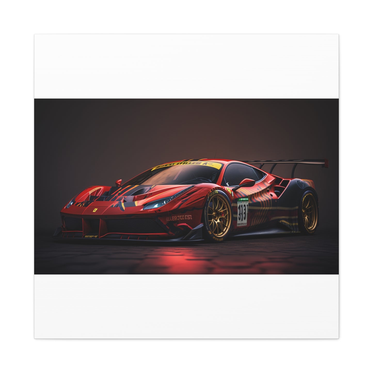 Canvas Gallery Wraps Ferrari Red 1