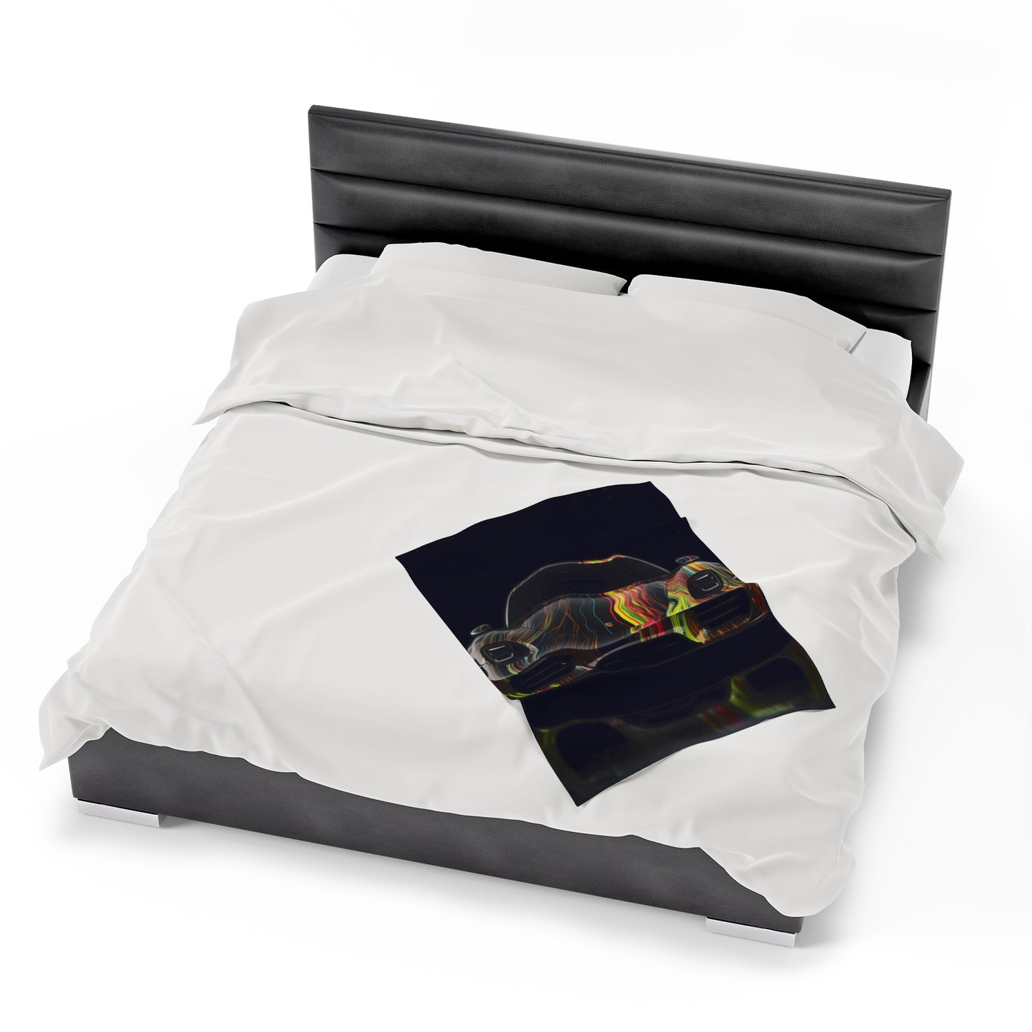 Velveteen Plush Blanket Porsche Line 2