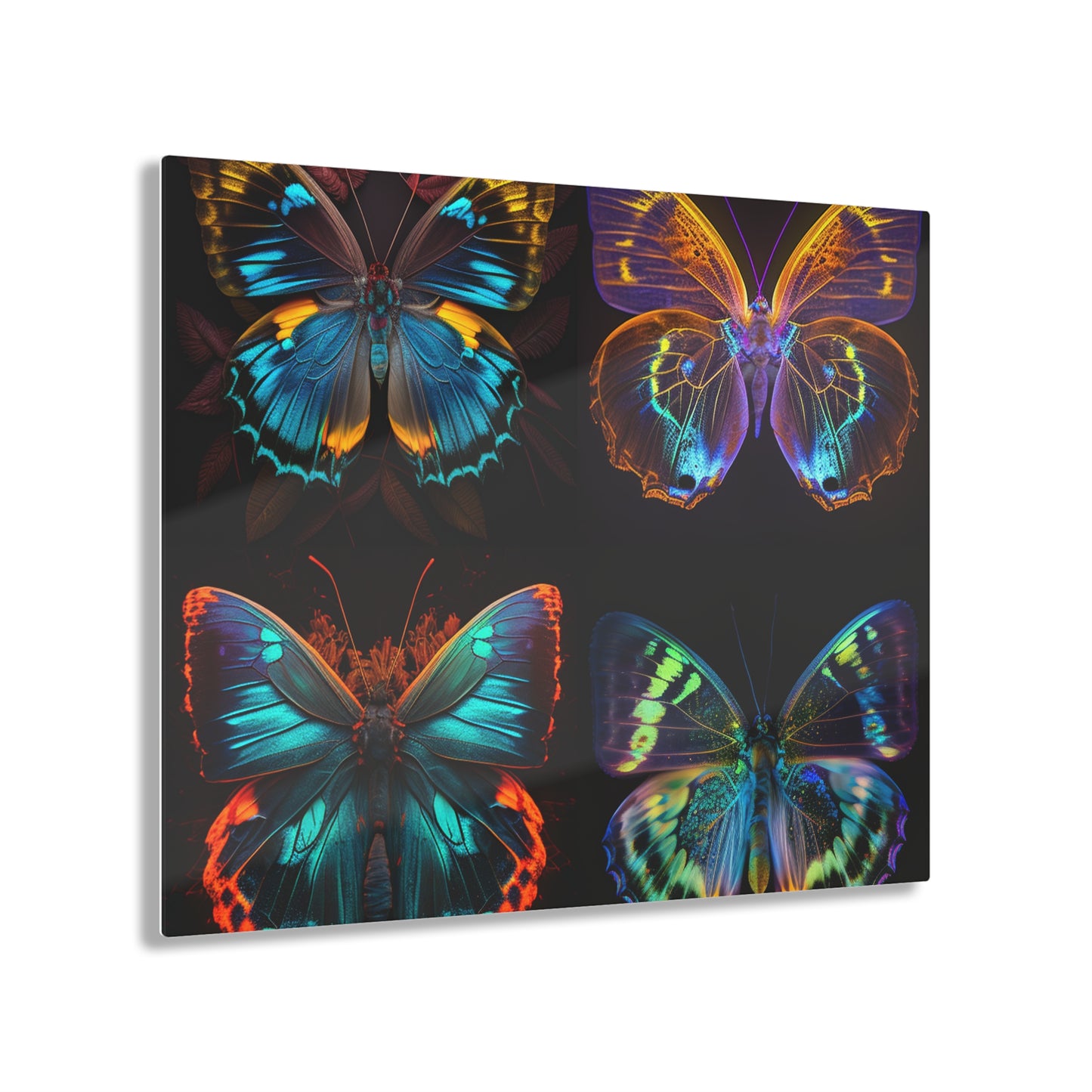 Acrylic Prints Neon Butterfly Flair 5