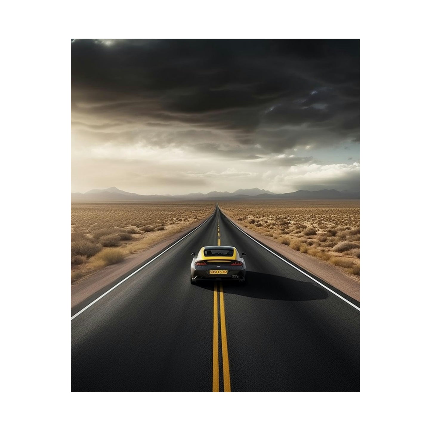 Premium Matte Vertical Posters Ferrari Road 2