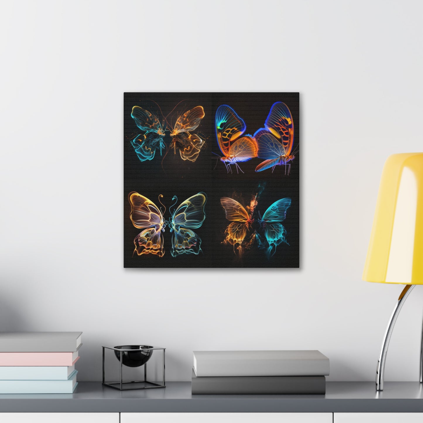 Canvas Gallery Wraps Neon Glo Butterfly 5