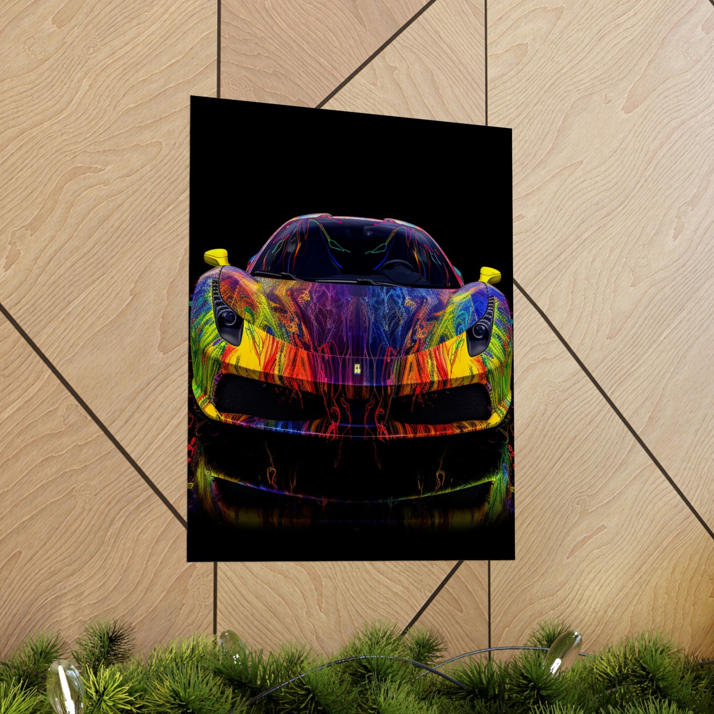 Premium Matte Vertical Posters Ferrari Color 2