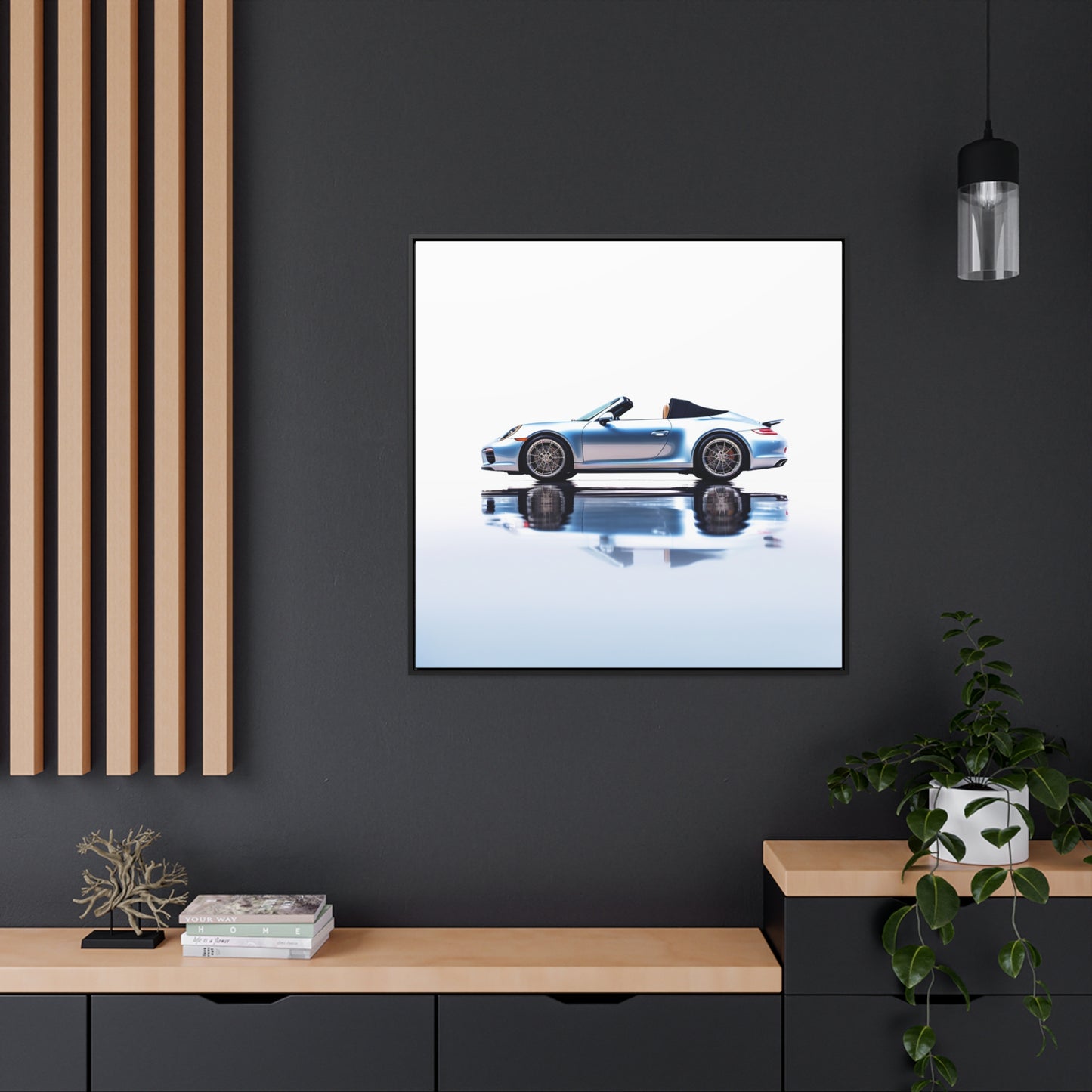 Gallery Canvas Wraps, Square Frame 911 Speedster on water 1