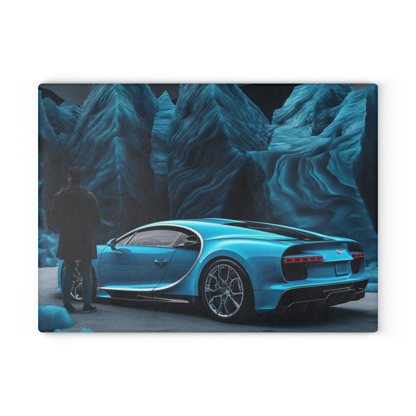 Glass Cutting Board Bugatti Real Look 3