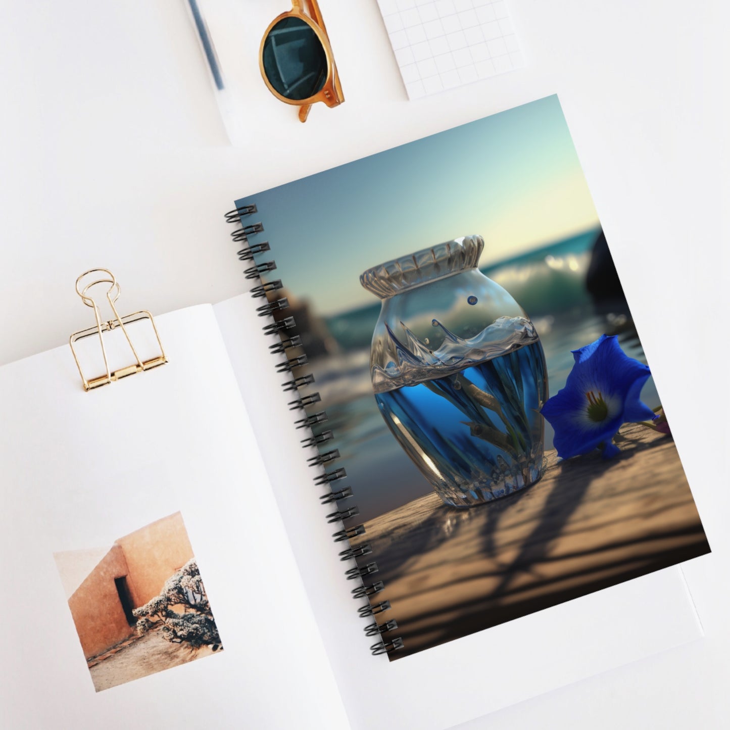 Spiral Notebook - Ruled Line Bluebell 1