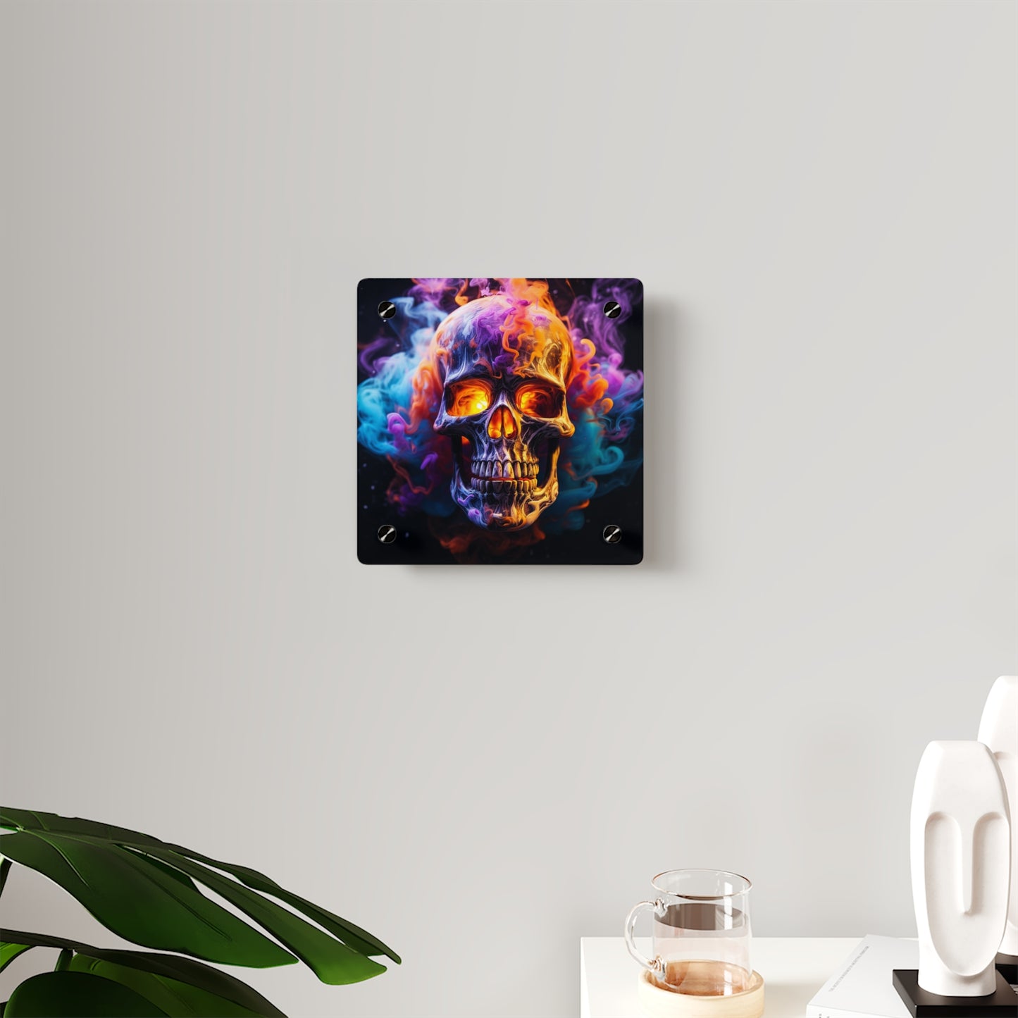 Acrylic Wall Art Panels Macro Skull 2