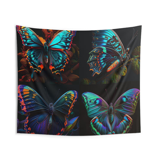 Indoor Wall Tapestries Hue Neon Butterfly 5