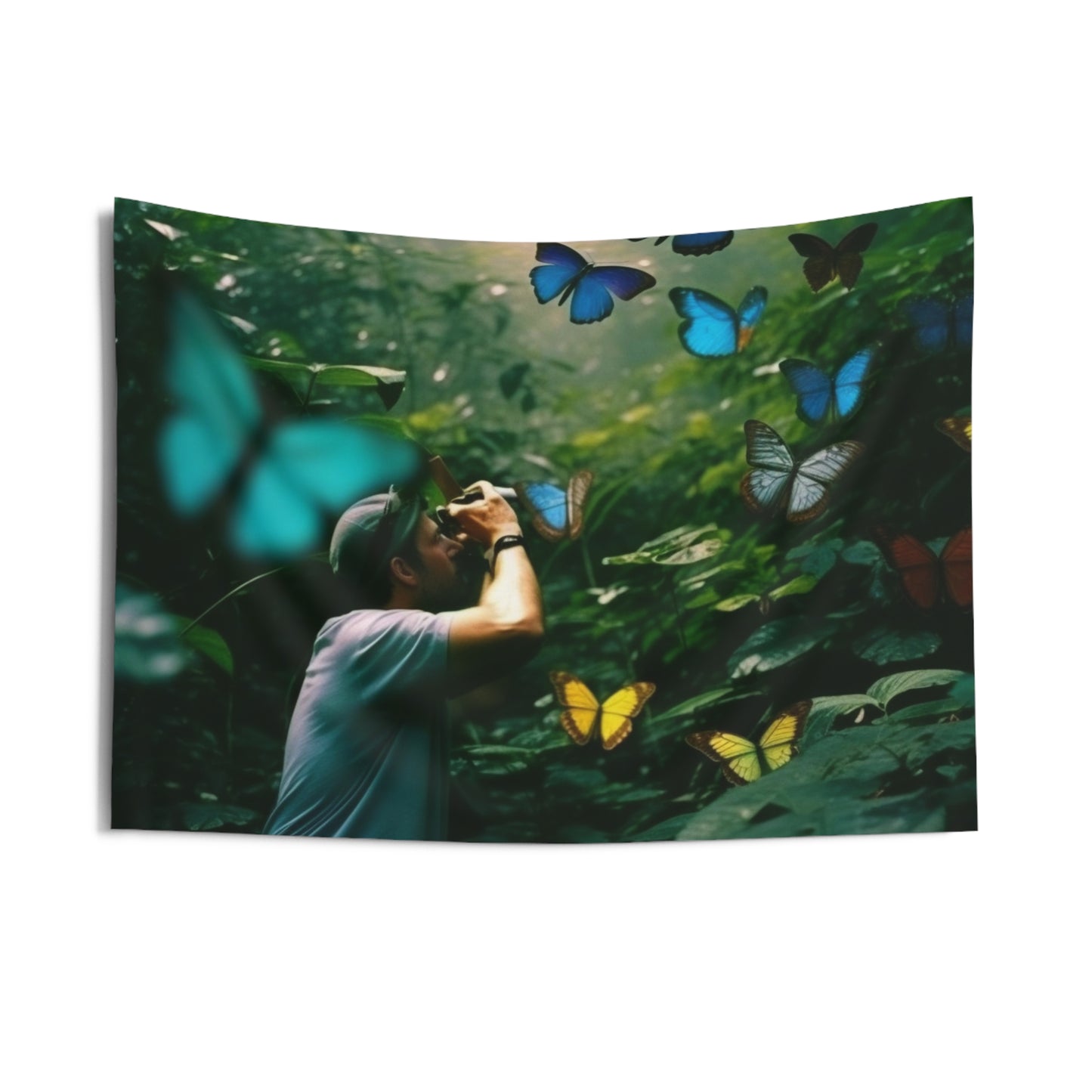 Indoor Wall Tapestries Jungle Butterfly 1