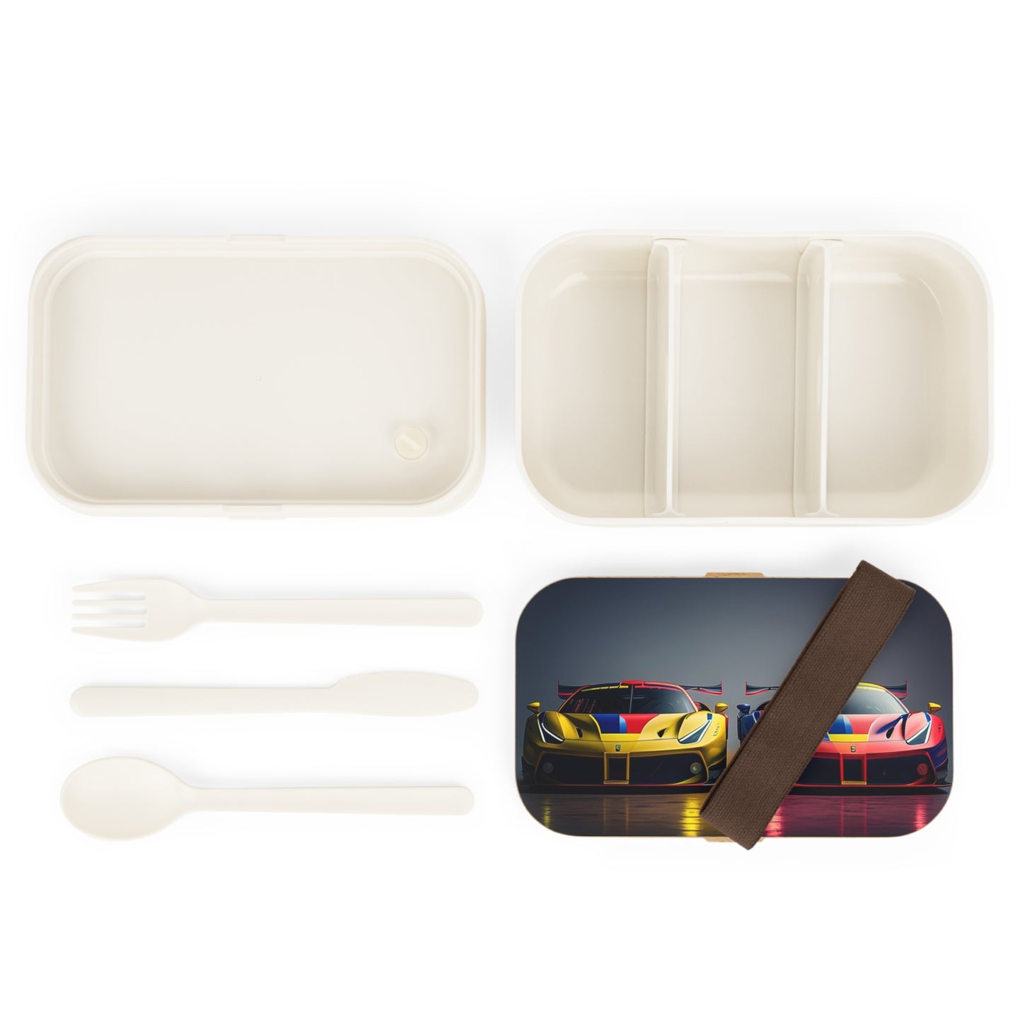 Bento Lunch Box Ferrari Red Blue 1