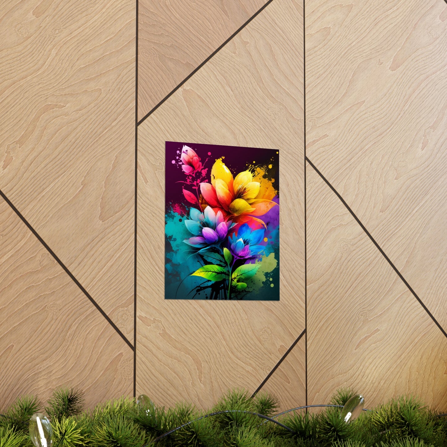 Premium Matte Vertical Posters Bright Spring Flowers 3