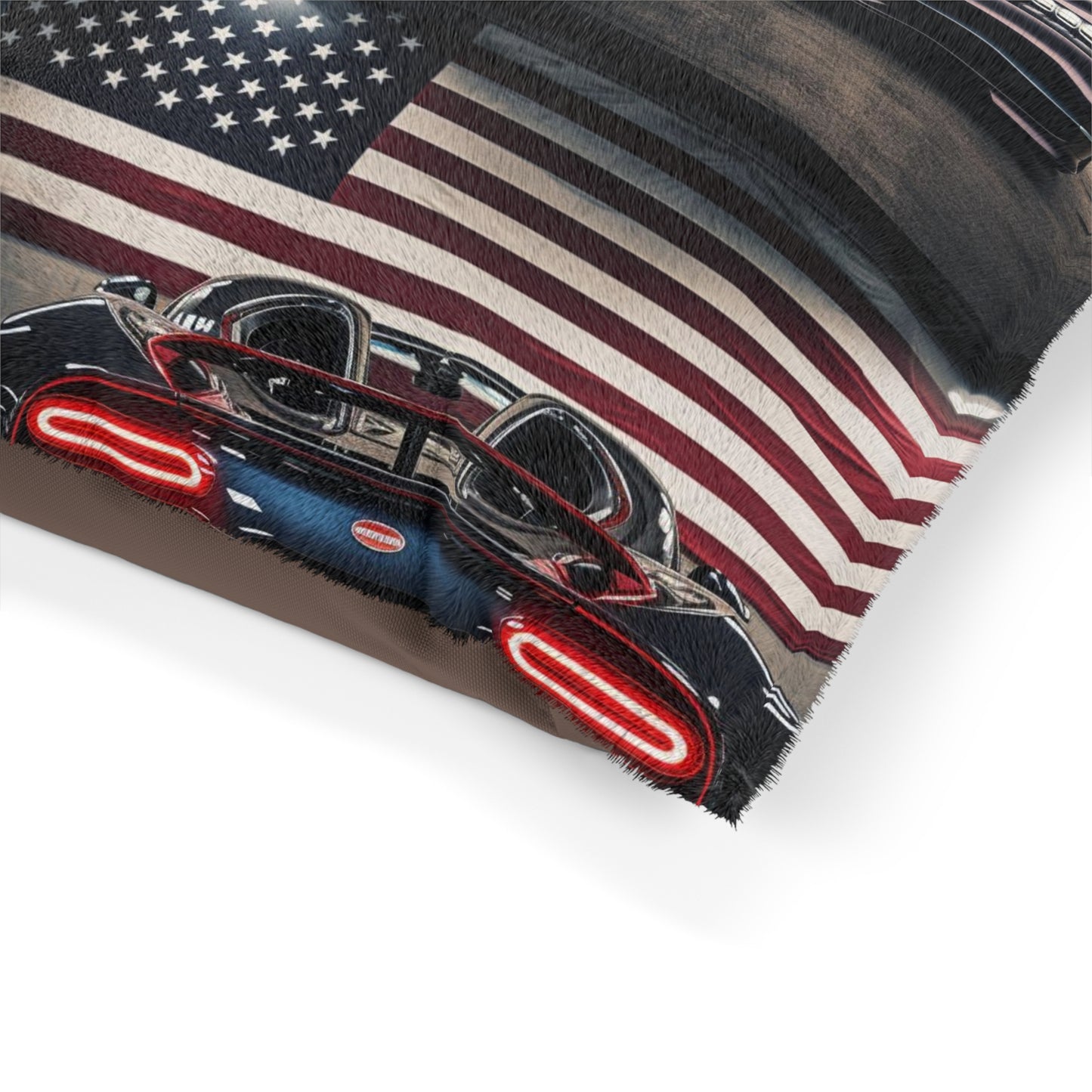 Pet Bed American Flag Background Bugatti 5