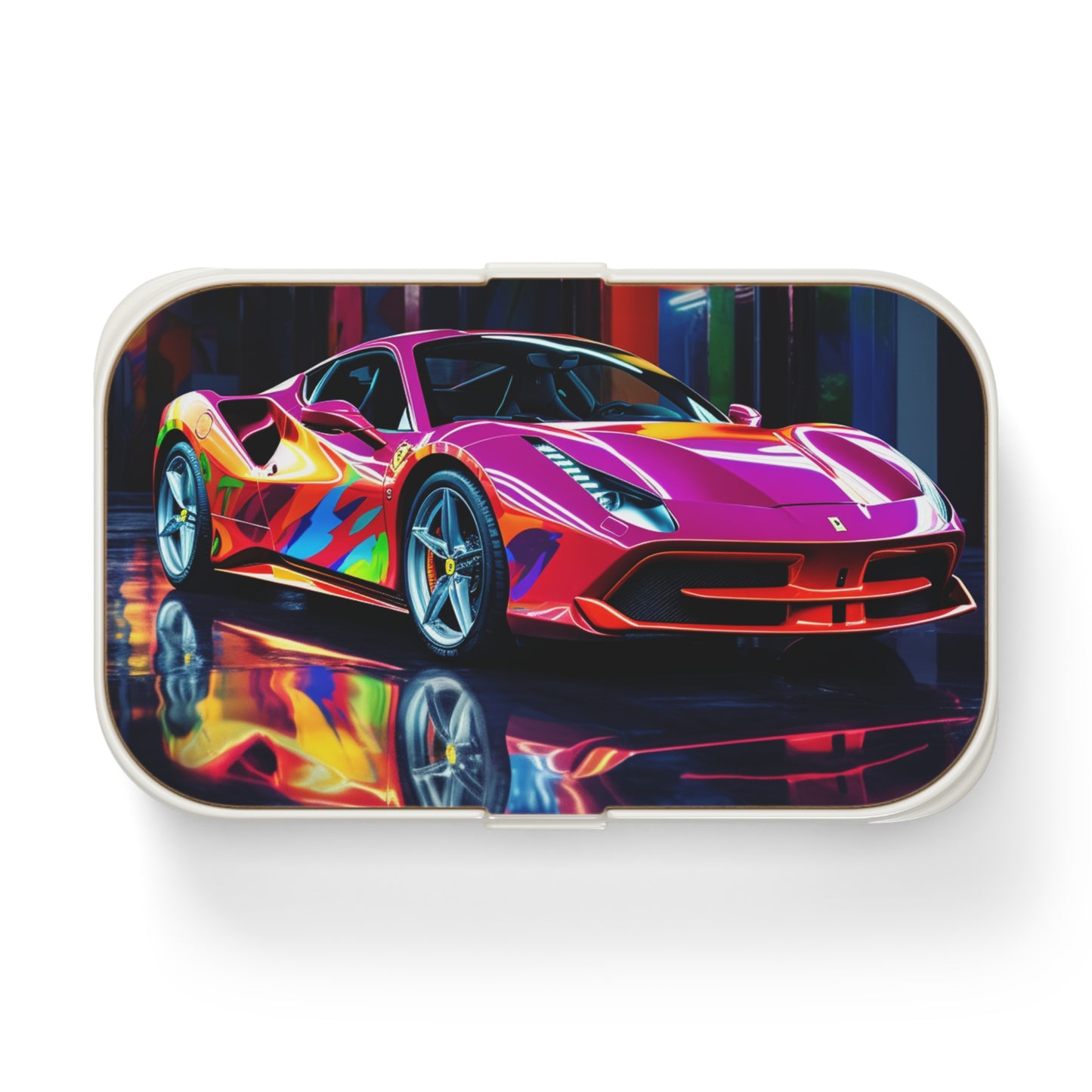 Bento Lunch Box Pink Macro Ferrari 1