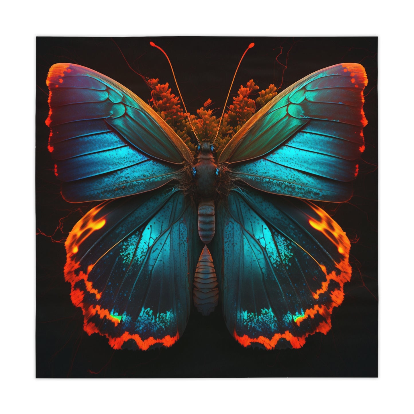 Tablecloth Neon Butterfly Flair 3